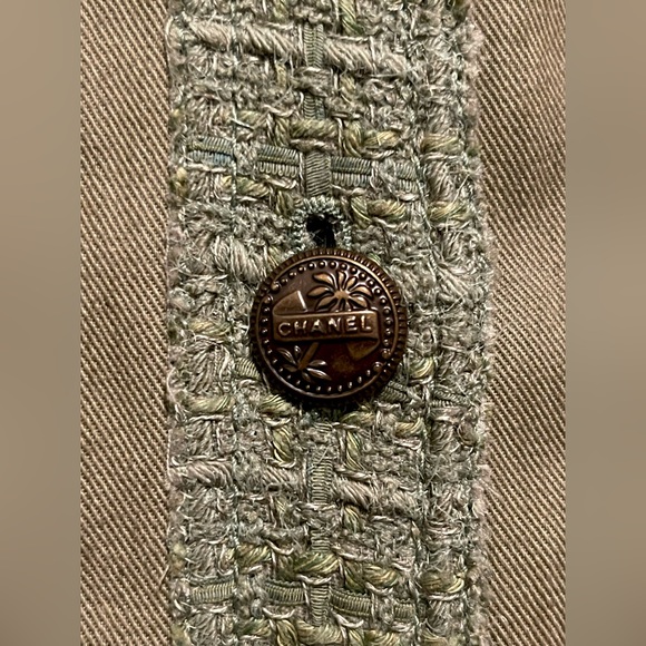Chanel Military Denim Tweed Utility Jacket 36 - Picture 5 of 5